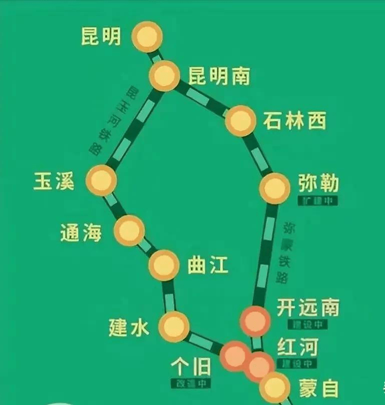 云南在建一条高铁,全长107公里,全线位于红河州,有望年内通车