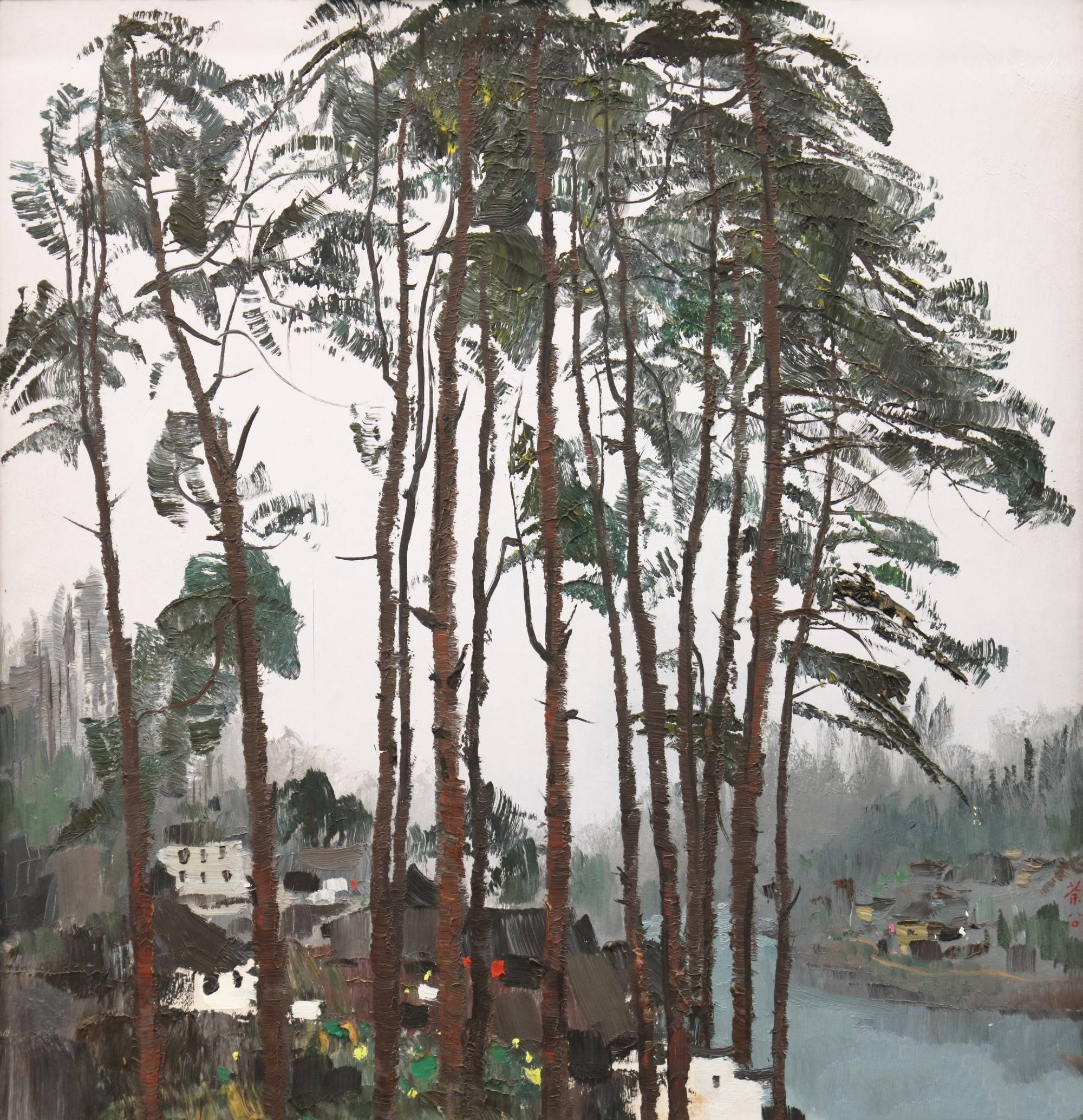 当代著名油画家 吴冠中 作品欣赏-搜狐大视野-搜狐新闻