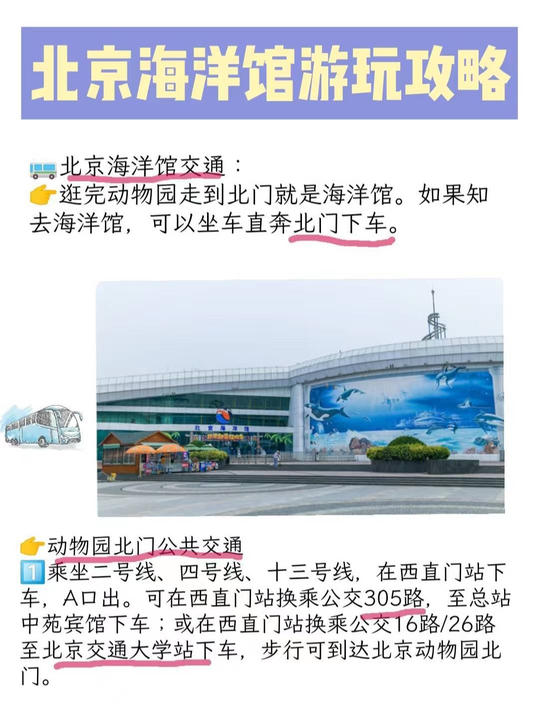 北京海洋馆行李寄存指南,北京海洋馆门票交通游玩路线攻略