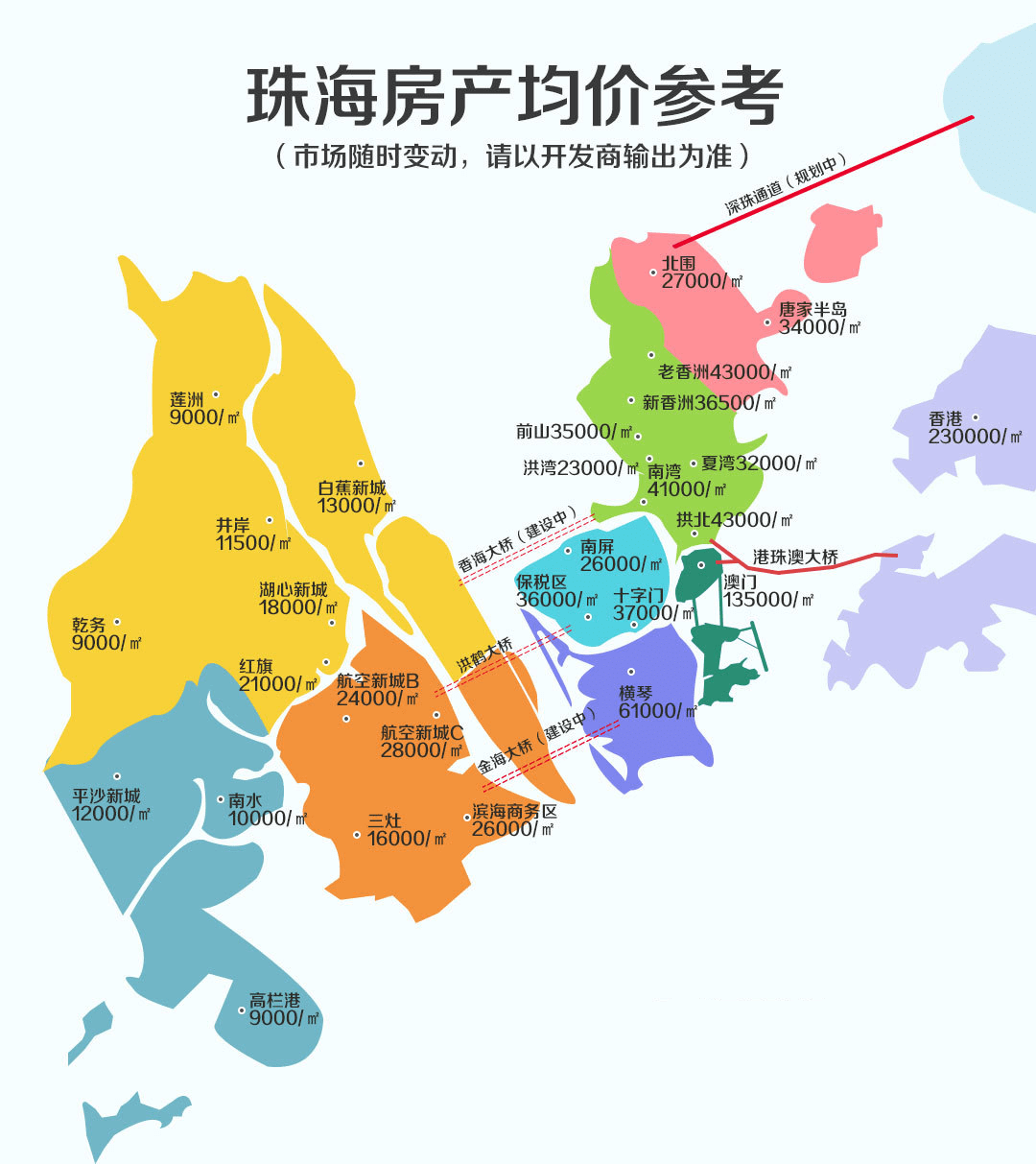 珠海市镇区地图图片