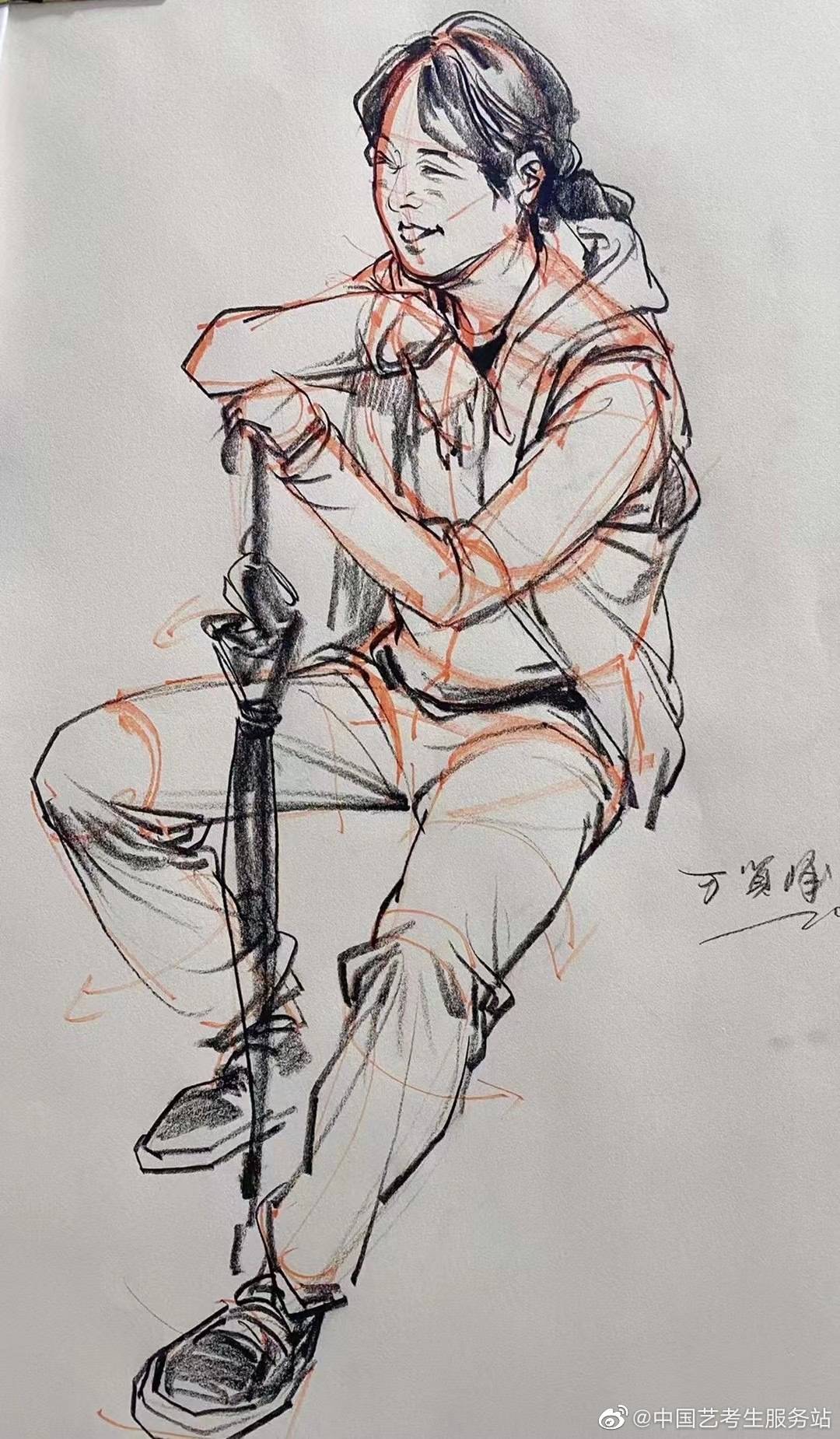 速写干货万贤峰老师的速写大动态