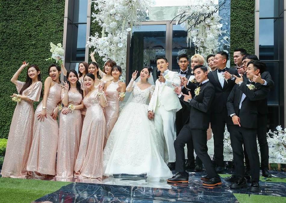 王家梁婚礼现场照曝光 与许维恩甜蜜亲吻超浪漫-搜狐大视野-搜狐新闻