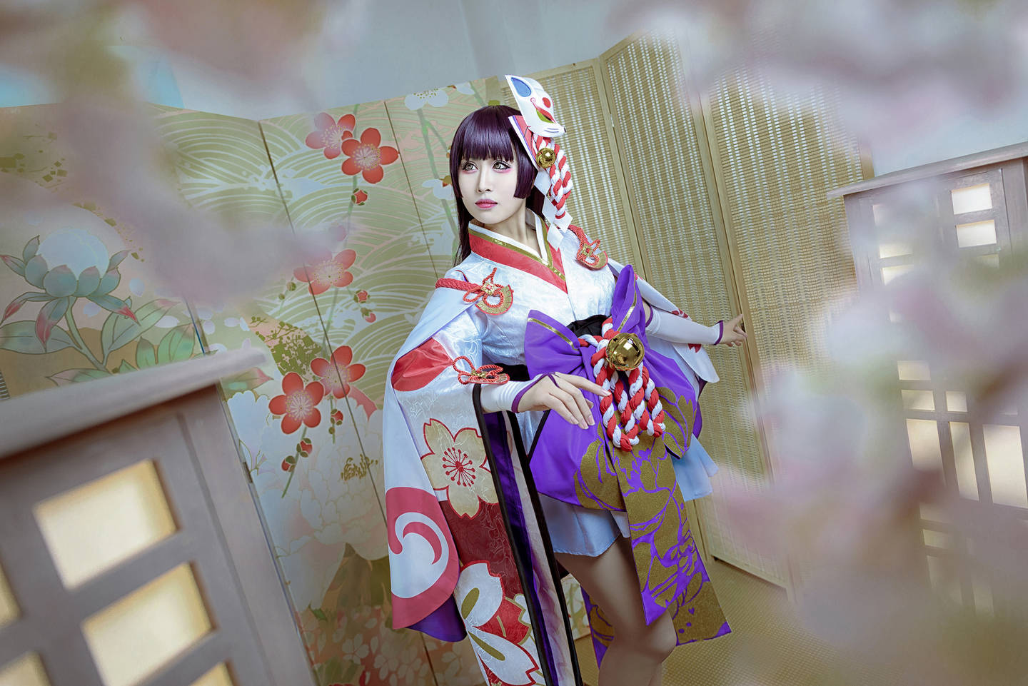 阴阳师手游雪女cosplay 月见之樱-搜狐大视野-搜狐新闻