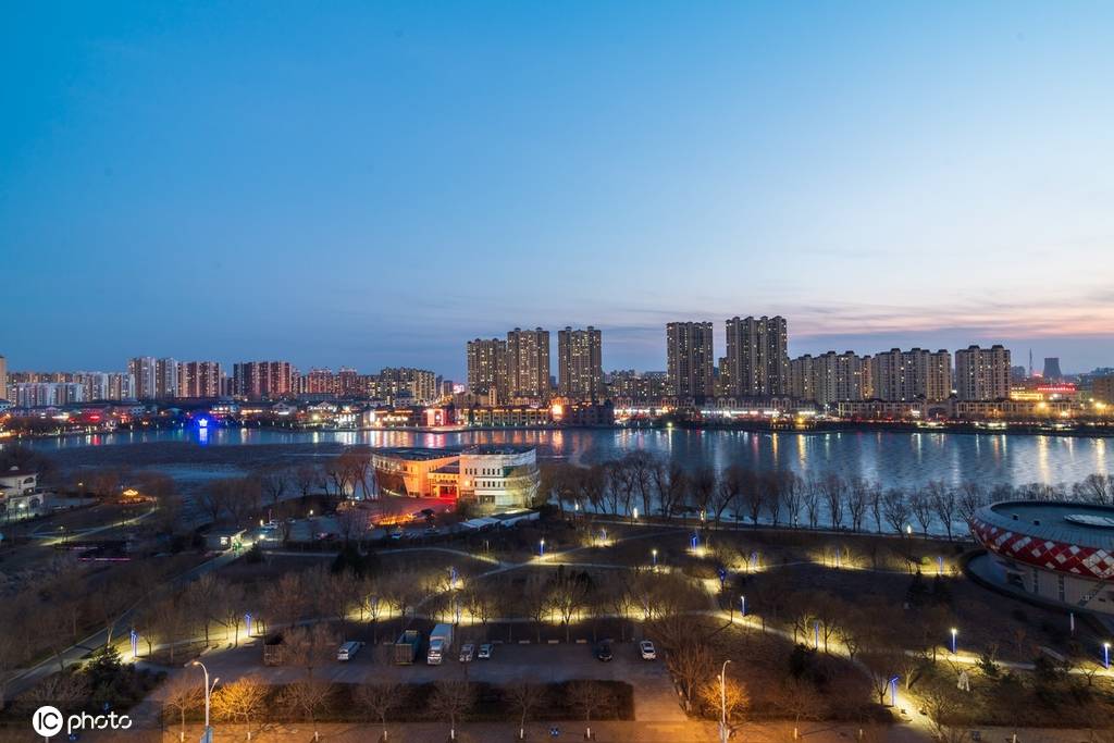 初春时节 河北唐山滦南北河夜景美_栖息地_津河_基本