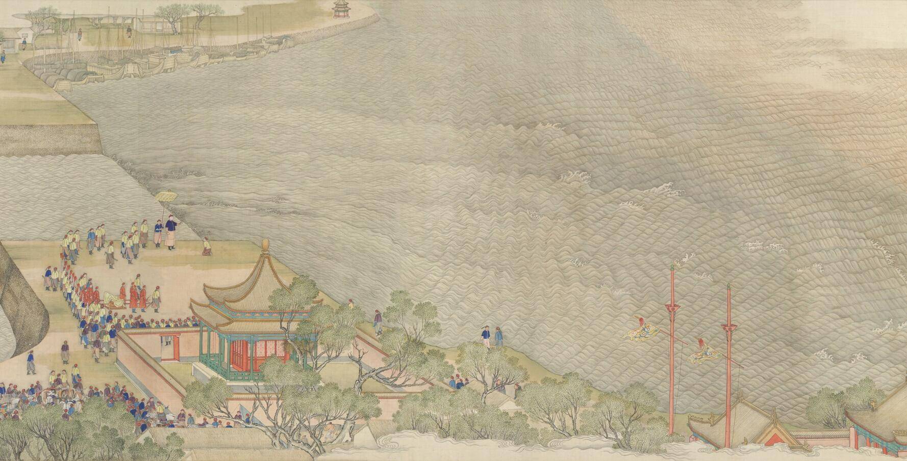 乾隆南巡图.阅视黄淮河工-搜狐大视野-搜狐新闻