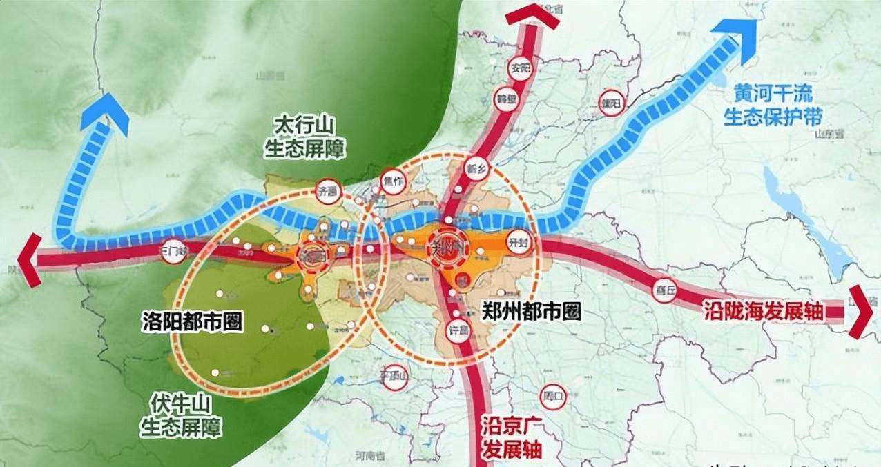 郑洛都市双圈或将重启,洛阳豫西中心主城区地位更加凸显