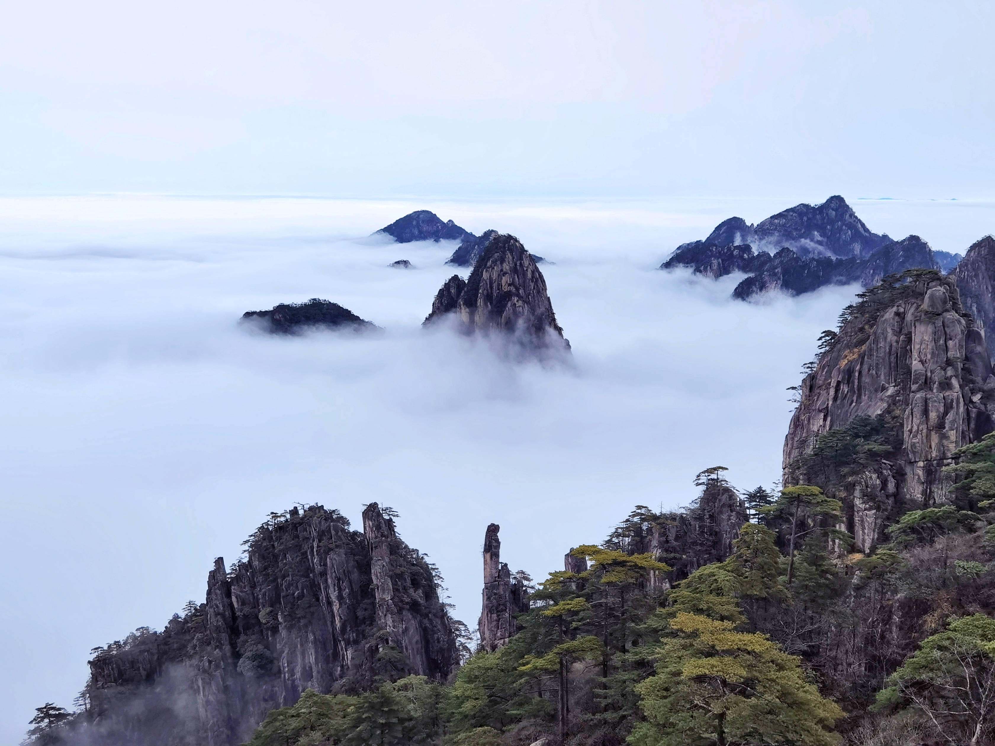 黄山奇峰图图片