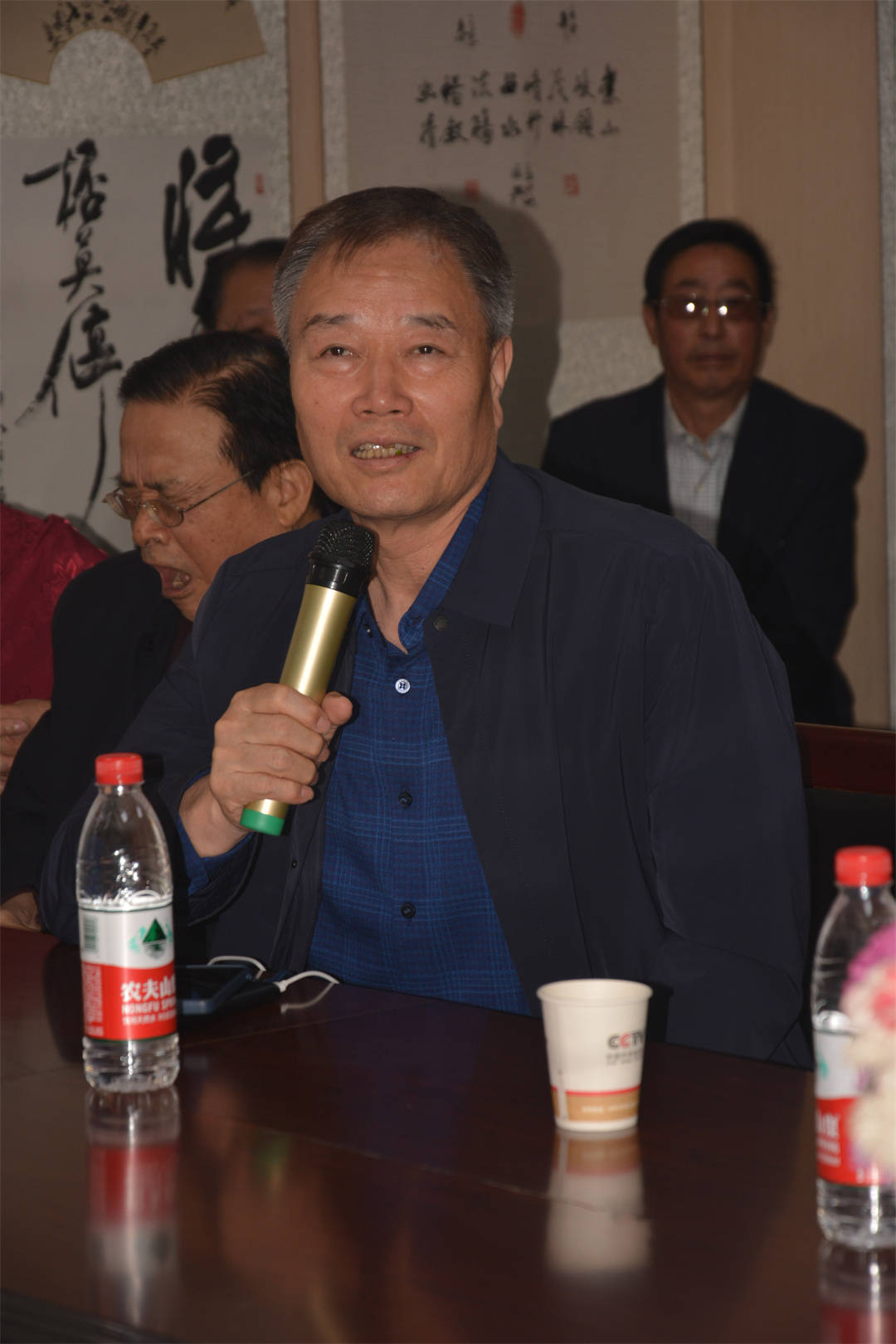 终南局长,省人大程万均巡视员,乡村振兴局石智民处长,著名书法家刘平