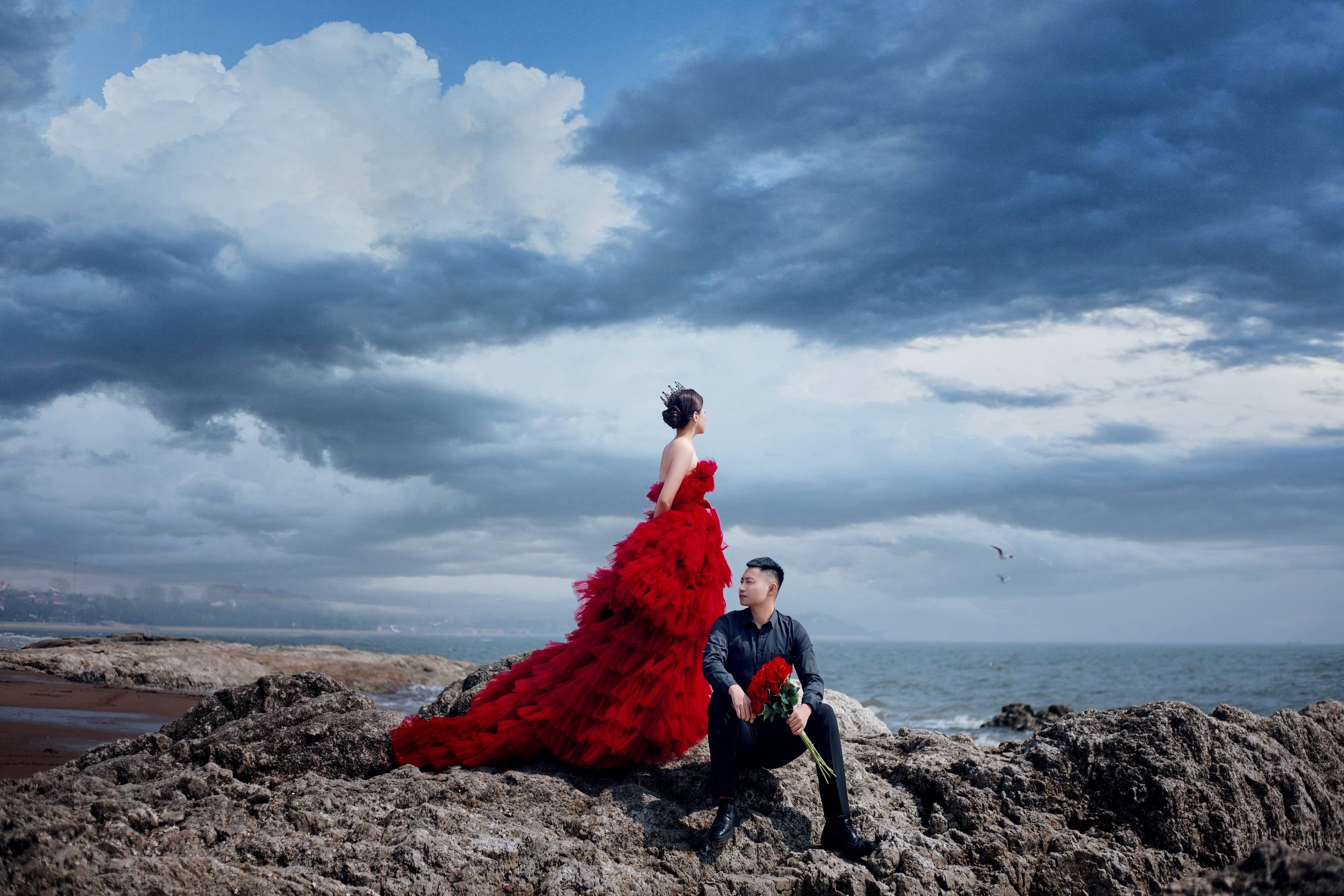 2023.4.17海边礁石婚纱照客照分享_山海_大自然_向海