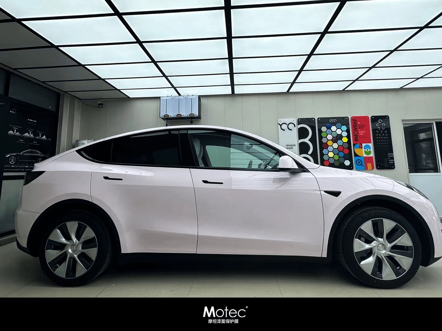 【改色分享】tesla modely——玫琳凯粉_motec
