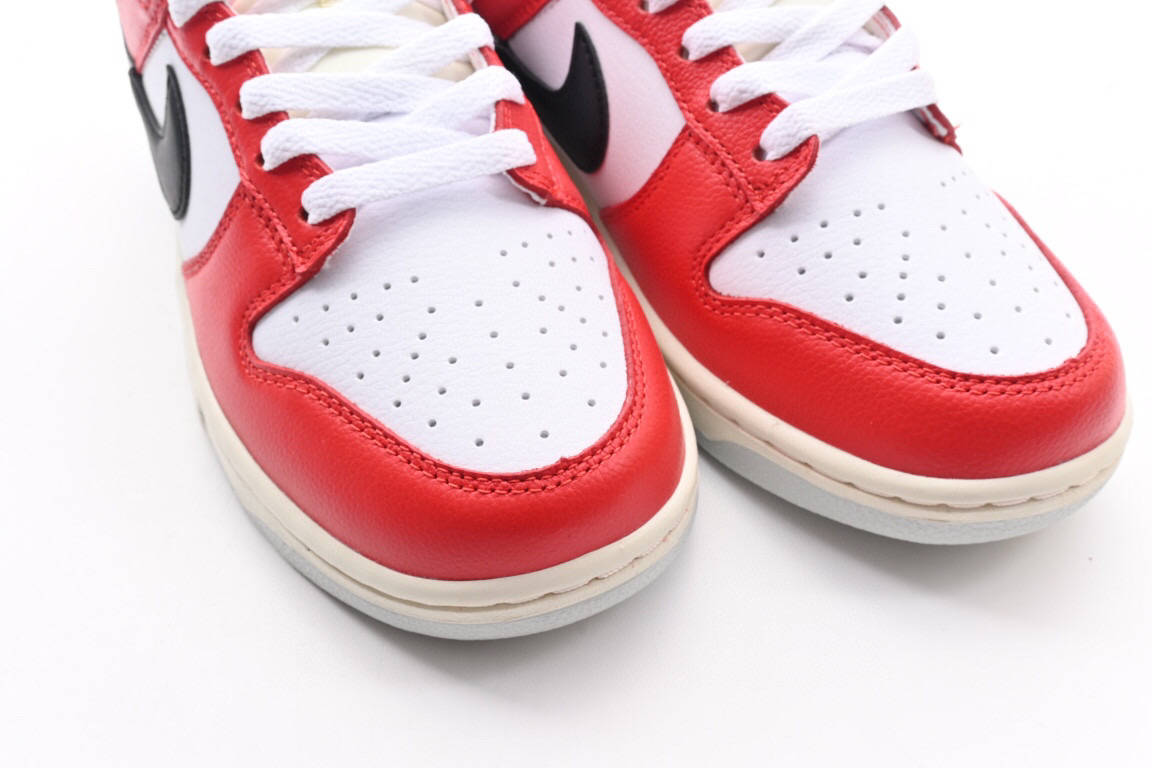 耐克nike dunk low chicago split 芝加哥拆分钩拼色低帮运动鞋_鞋材