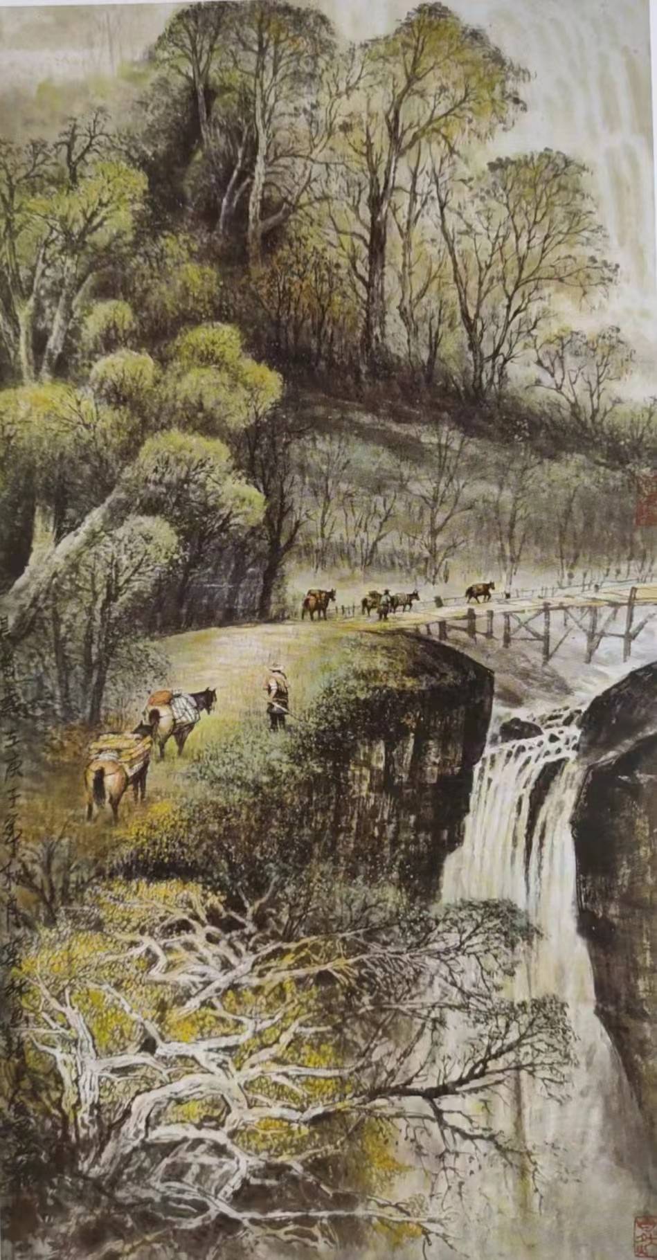 天津画家葛林国画艺术_山水画_中国_邓开纪