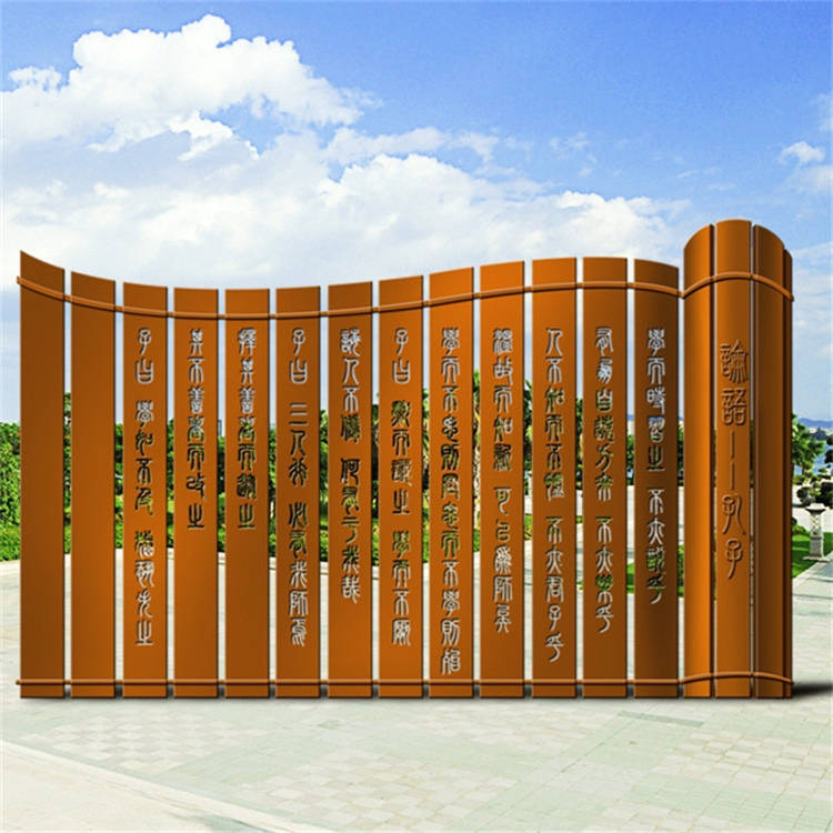 校园不锈钢竹简雕塑_文化_传统_艺术品