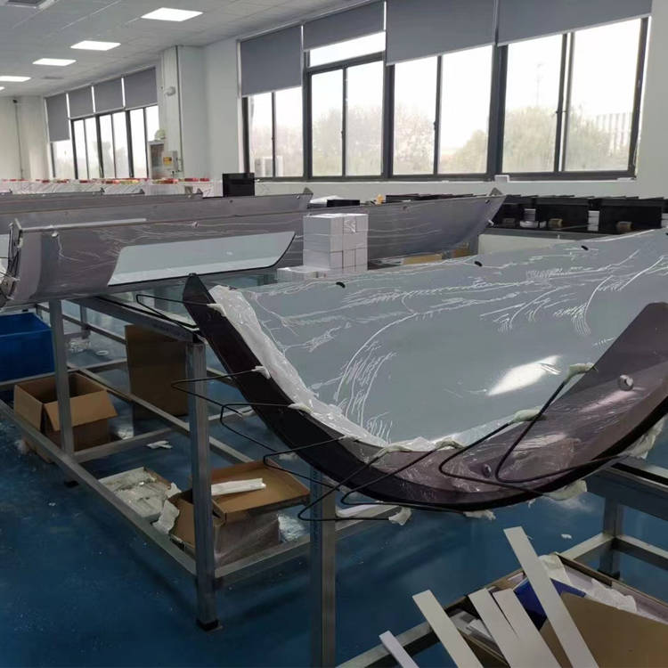 超大型亚克力异形热弯加工工艺及成品秀_温度_烤箱_制品