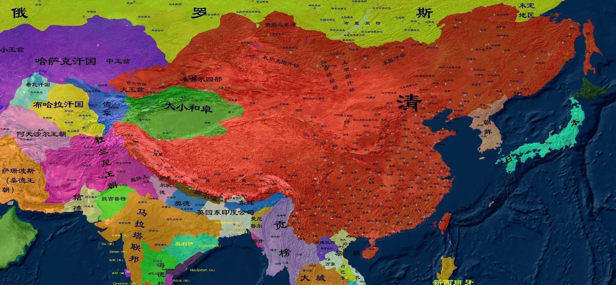 乾隆平定大小和卓之乱清代统一战争最后一战,南疆纳入中国版图_准噶尔