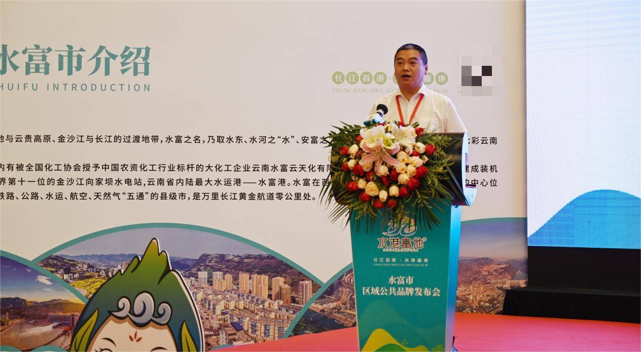 水富市人民政府副市长欧锡海向与会嘉宾和新闻媒体介绍了水富山水资源
