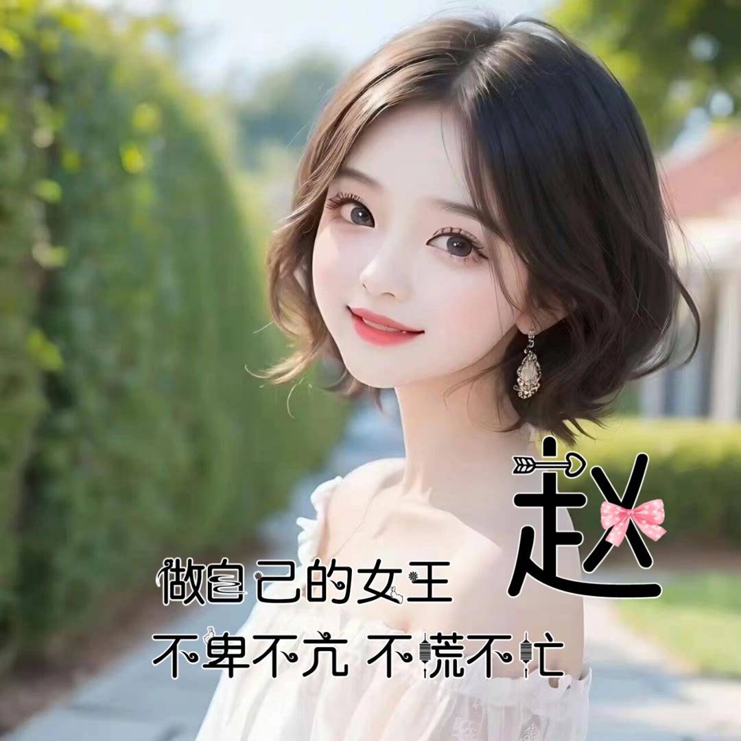 个性签名头像 做自己的女王 不卑不亢 不慌不忙 越努力越幸运头像女生
