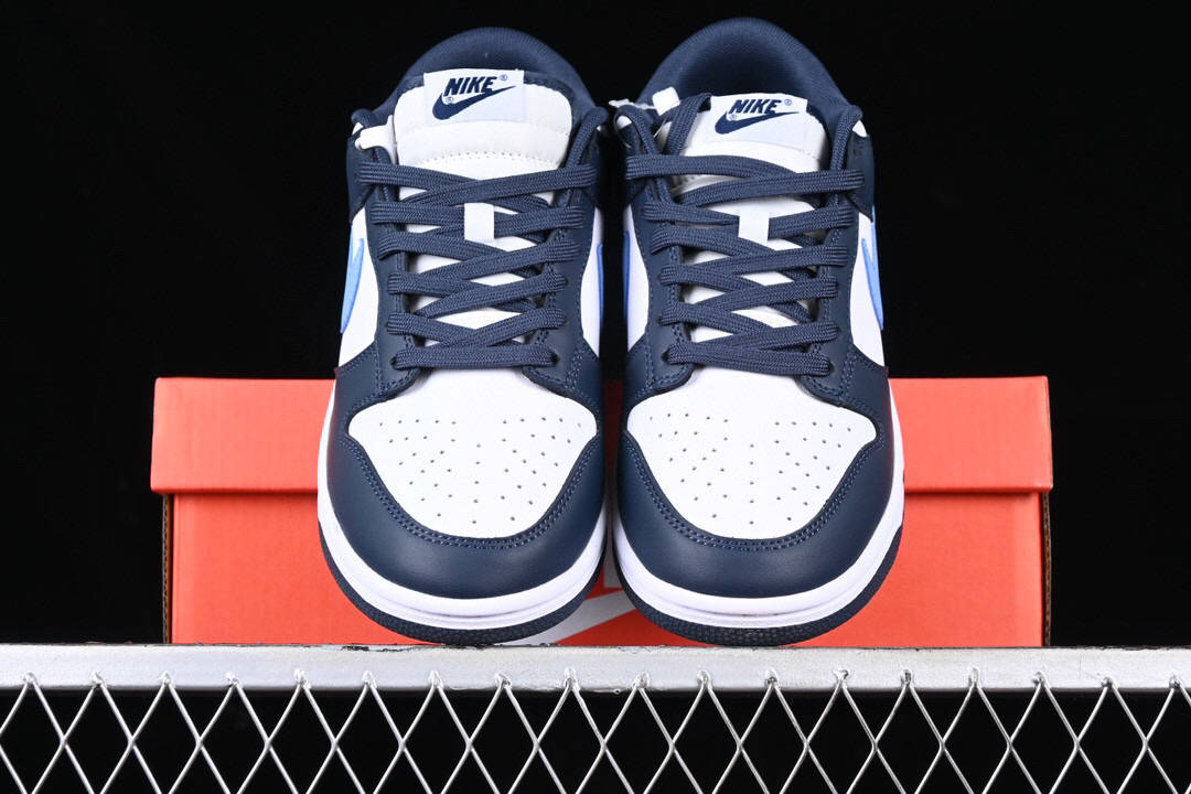 耐克nike dunk low navy university blue 黑曜石低帮运动鞋_蓝色