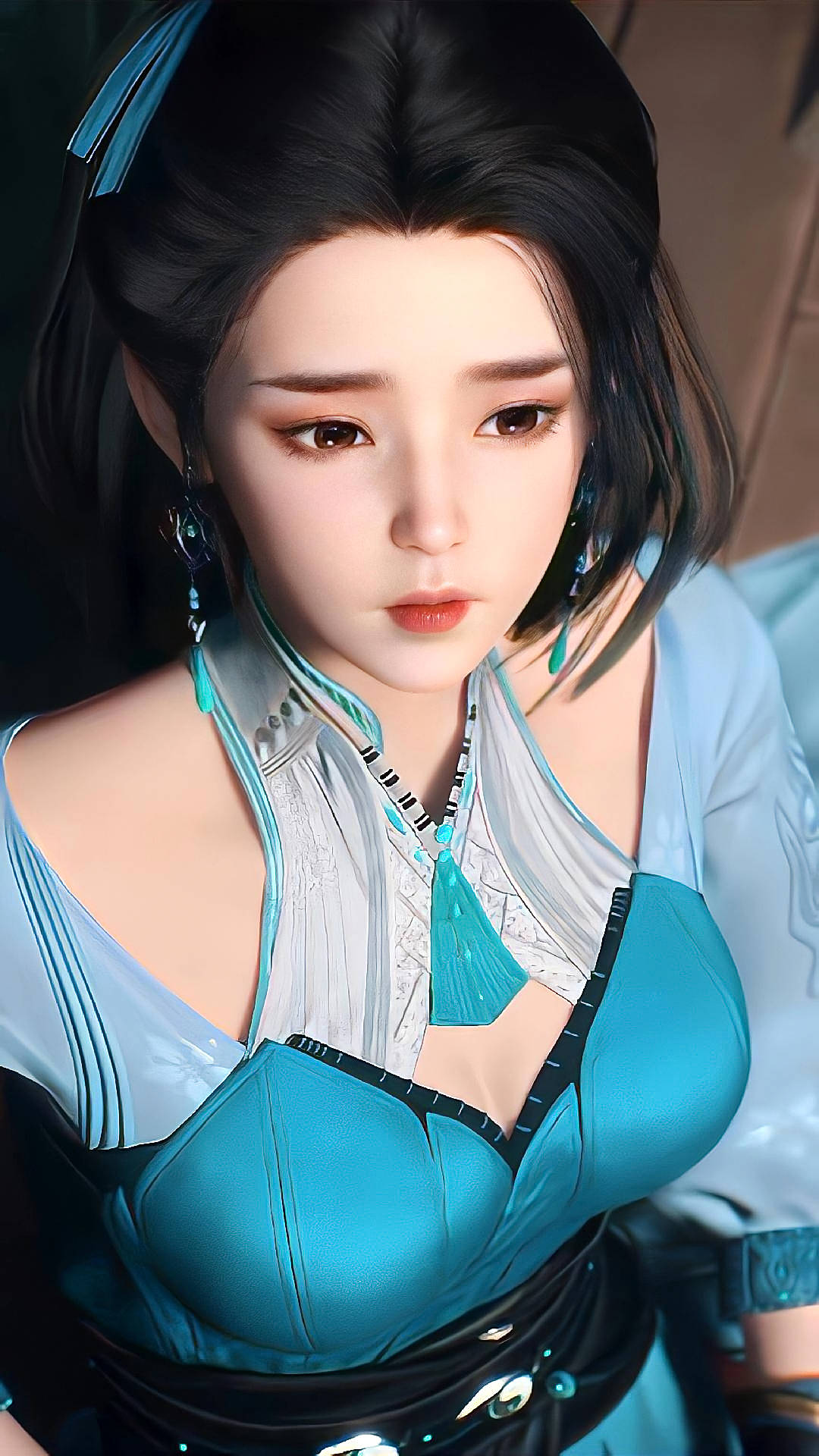 国漫女神手机壁纸：蓝灵娥、有琴玄雅、酒玖师叔_师兄_公主_小说