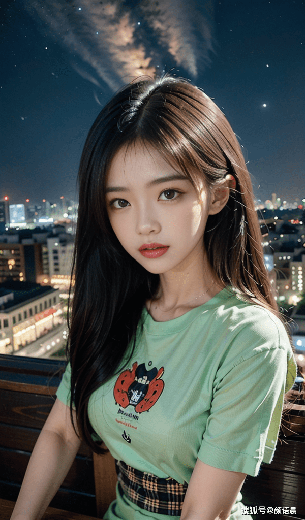 高清美女壁纸,美丽星空下的绝色佳人,文字已经无法形容她的美_背景