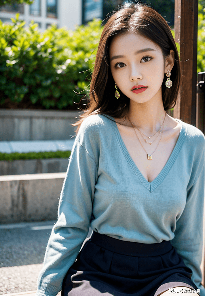 碎花短裙的各种超美搭配穿在甜美女生身上,美极了_照片_选择了_造型