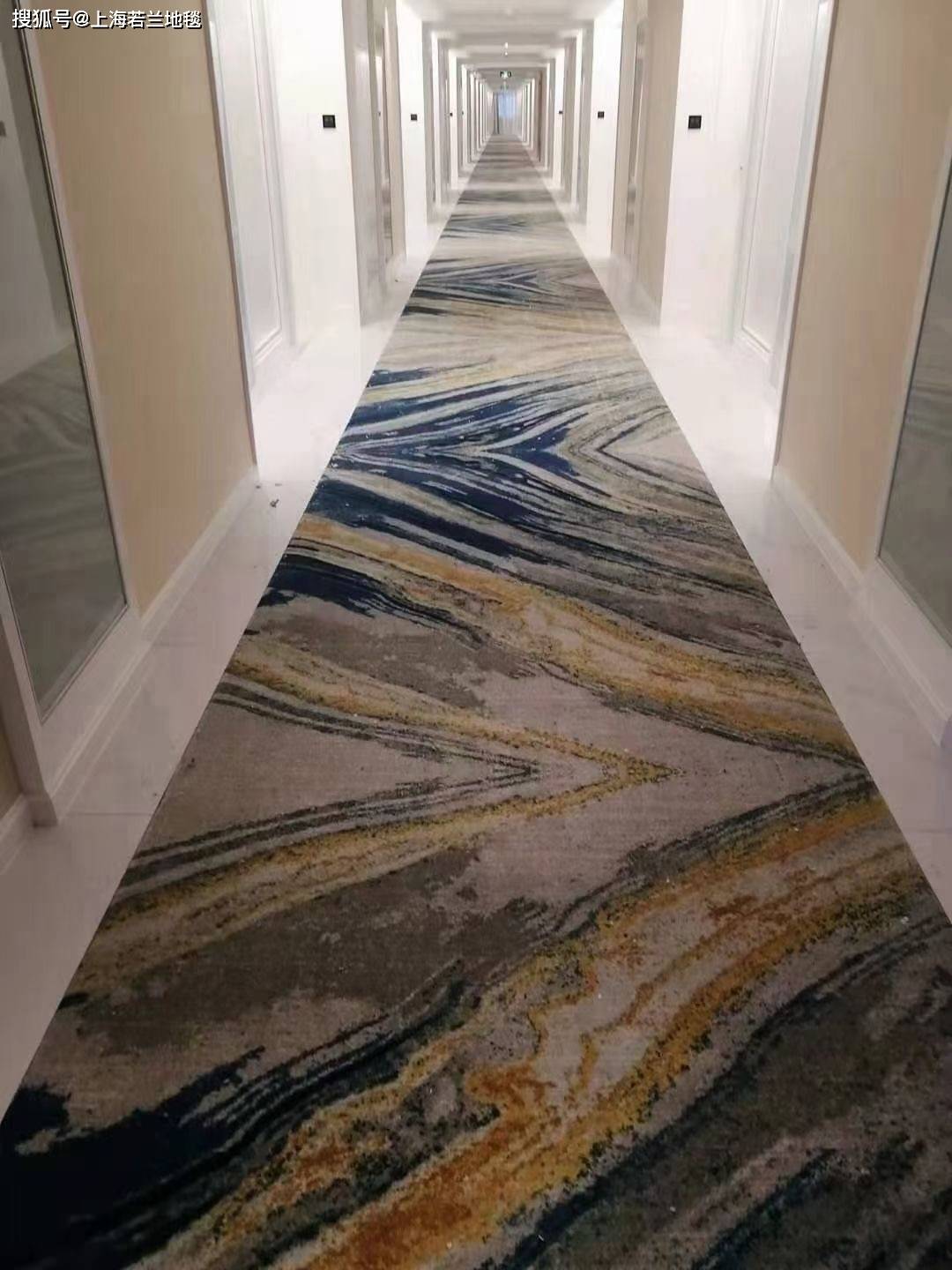 酒店过道走廊定制地毯工厂 若兰地毯 宴会厅别墅来图可制作