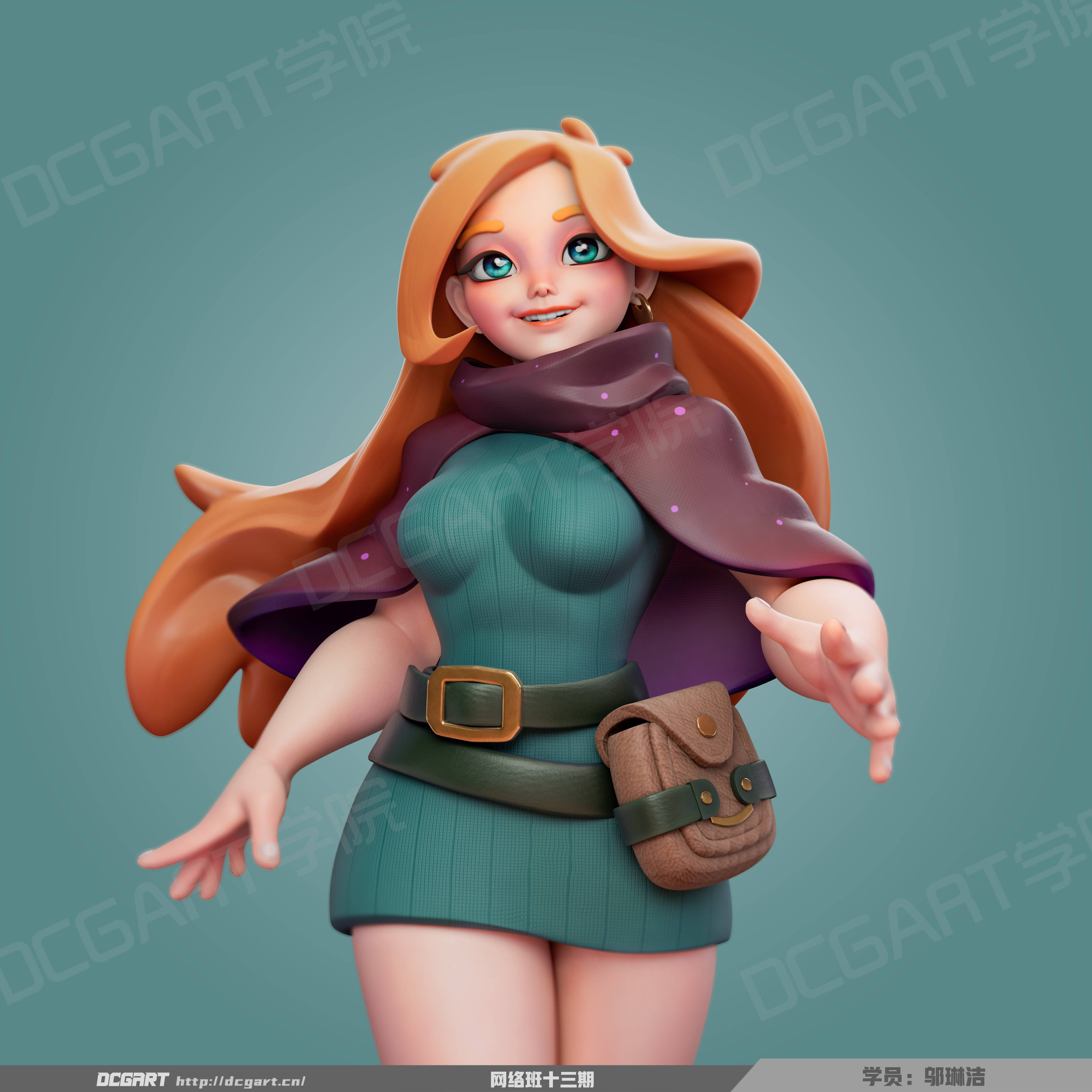 dcgart学员网络课学生风格化角色作品出图