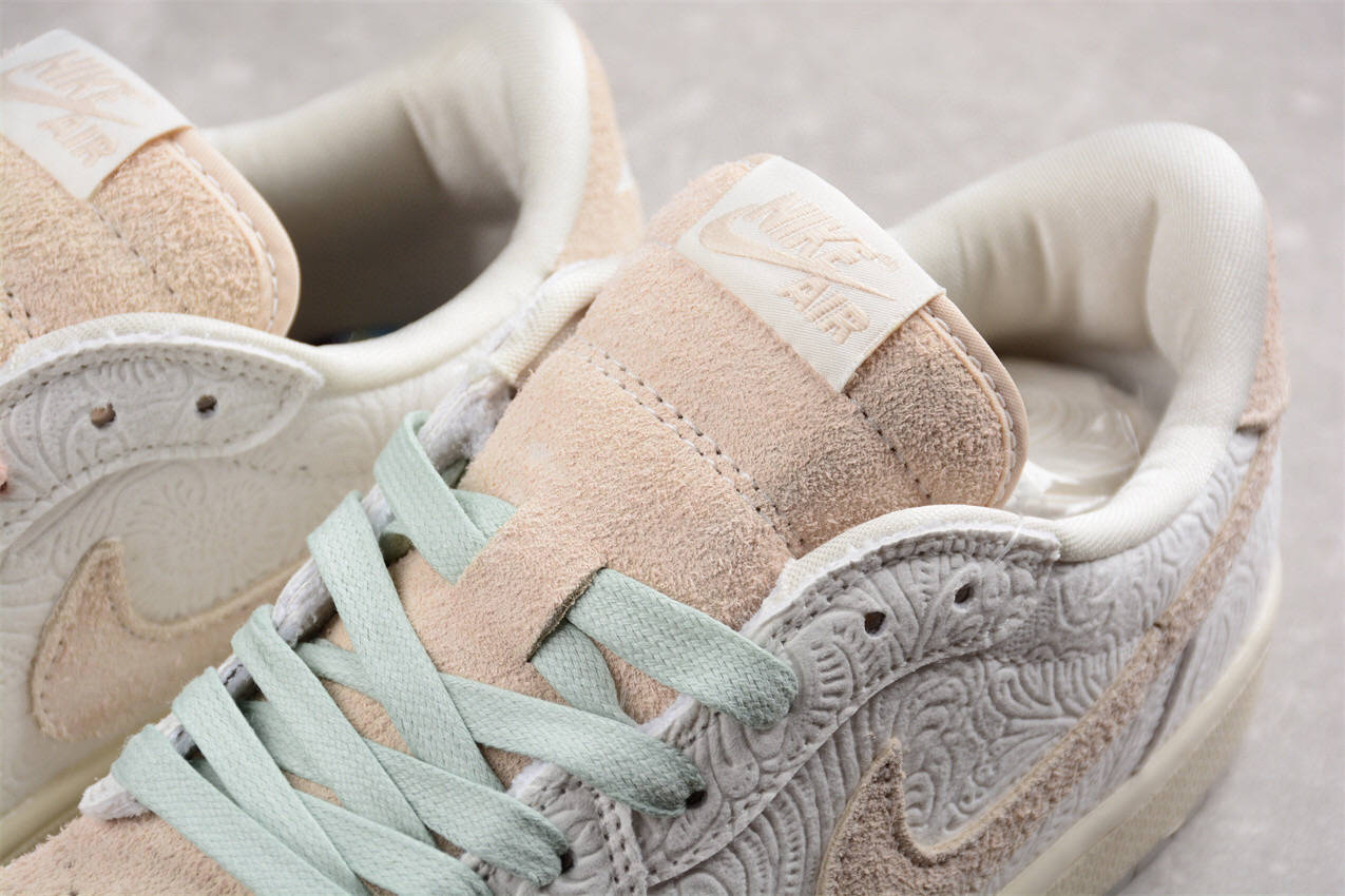 乔丹air jordan 1 low x cp3 浮雕白低休闲运动鞋_白色_logo_鞋舌