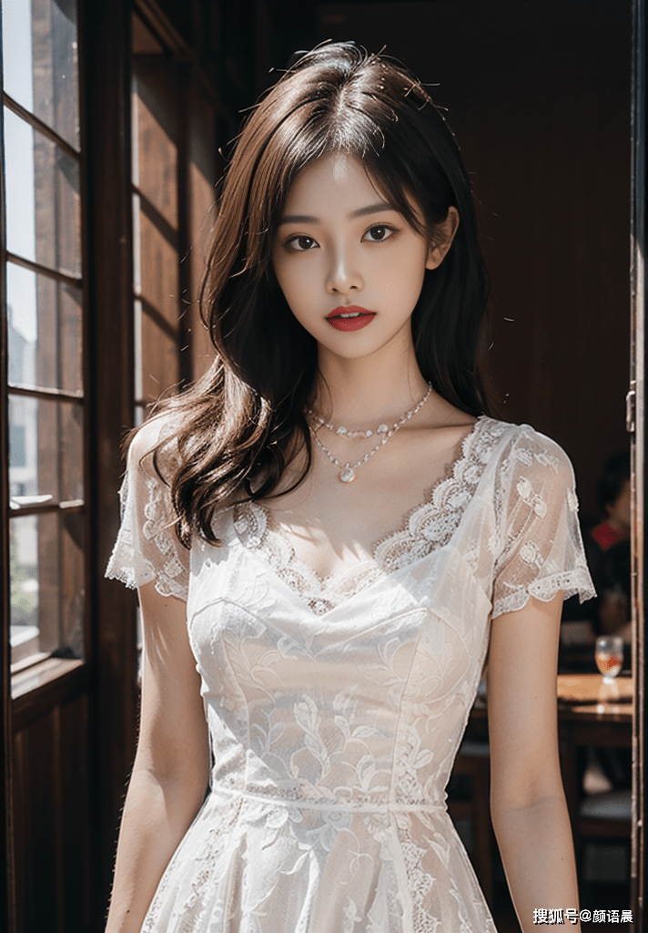 清纯美女,小姐姐的白色连衣裙造型美丽气质尽显!