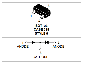 bat54clt1g肖特基二极管原装规格参数及符号图