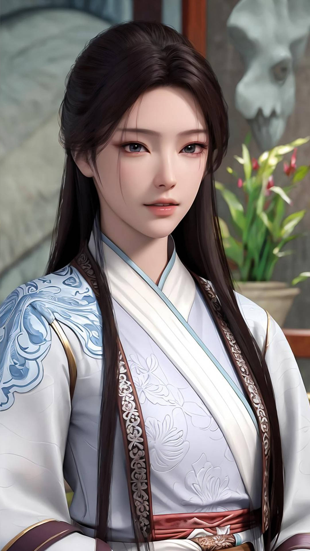 《元龙》蔷薇ai高清手机壁纸:戴无忌的妹妹,王胜的小妾_国漫_全屏