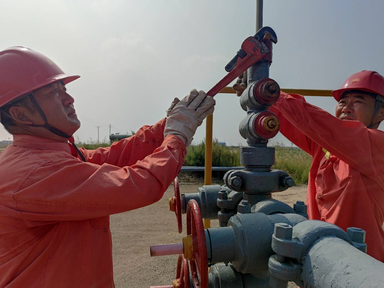 中国石油辽河油田锦采厂:井场"石油红" 夺油上产忙_作业_张朝_杨成
