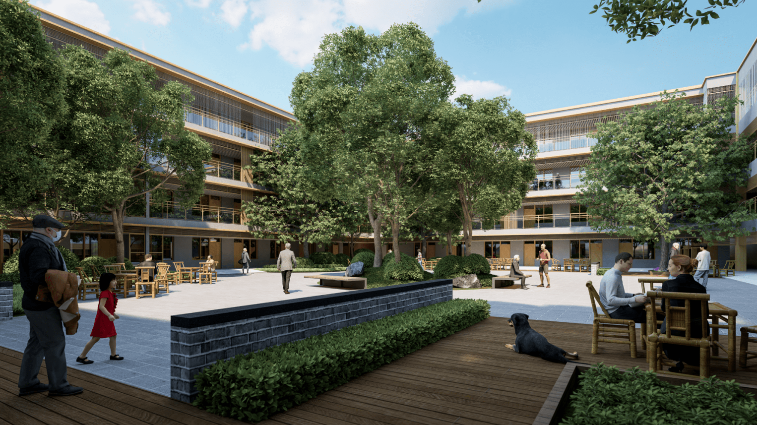 医康养设计以关心为核心|极低造价下高完成度的普惠养老项目