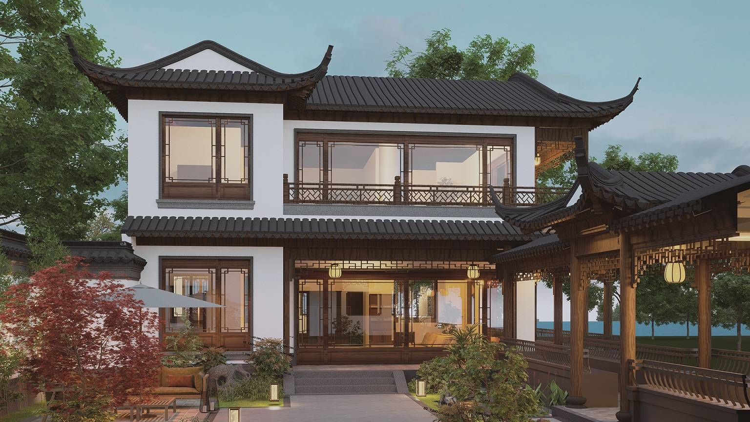 空间布局设计是苏式别墅自建房设计的核心之一.