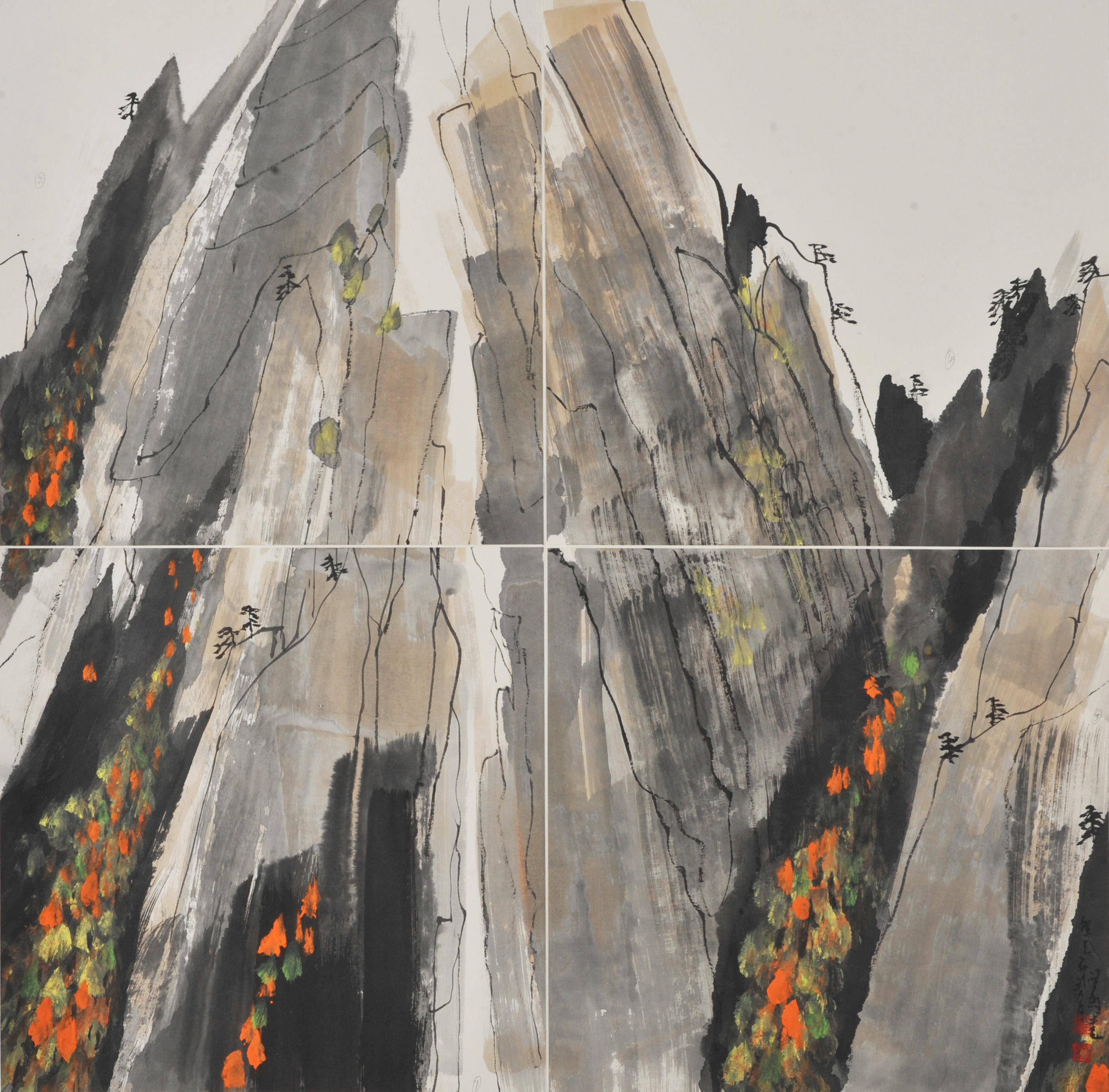 「中国当代书画名家」画家赵准旺作品赏析_美国_国家_艺术