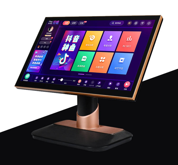 阳光视翰ktv点歌机高端家庭ktv高清卡拉ok电容触摸屏一体机,歌多画质