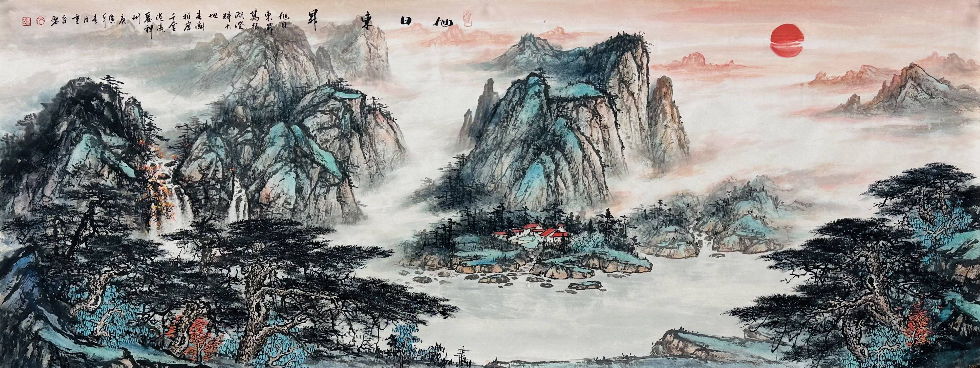 著名画家石重臣山水作品被曹德旺先生收藏