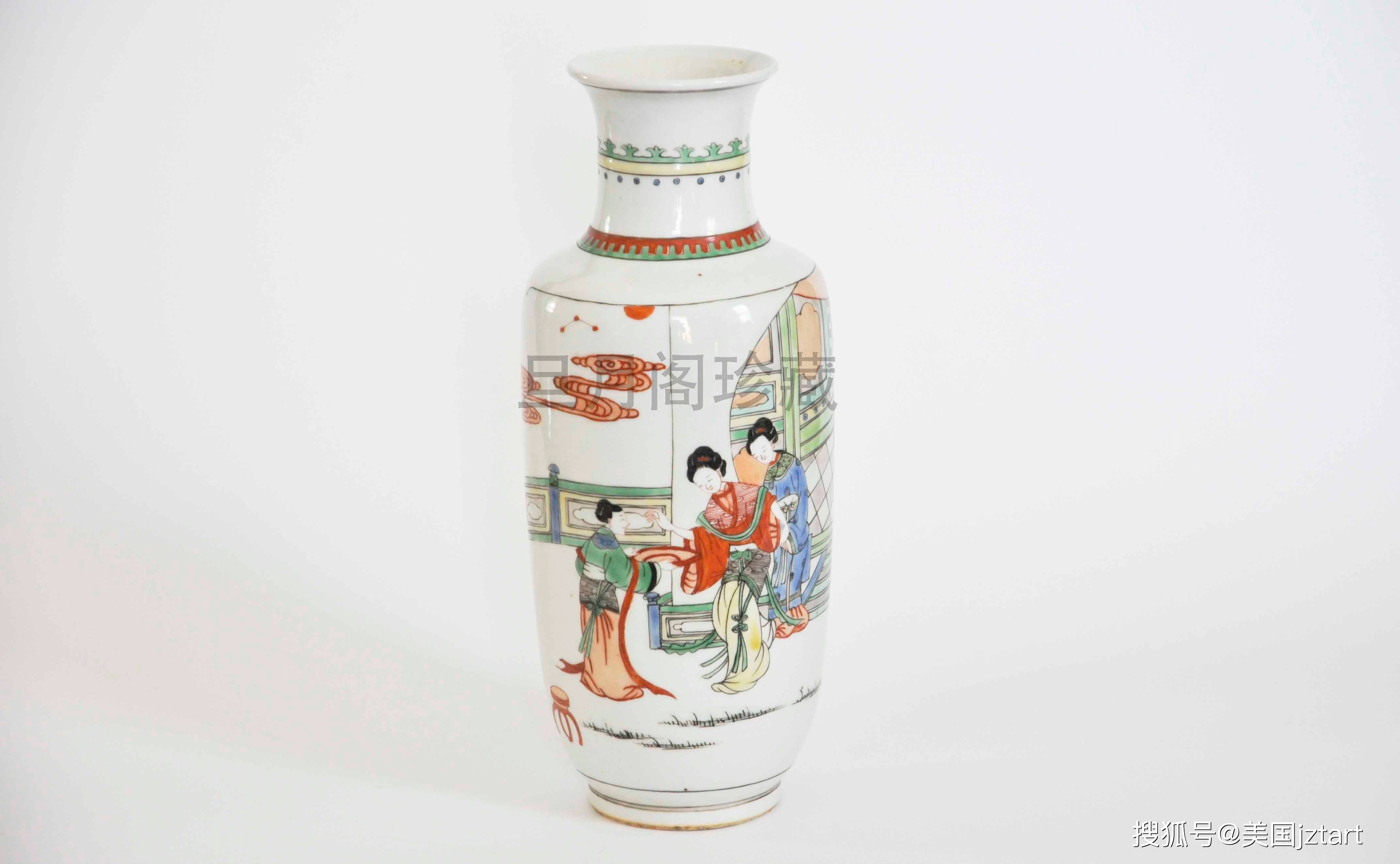 艳而不俗/旦月阁珍藏康熙五彩人物故事图棒槌瓶_搜狐网