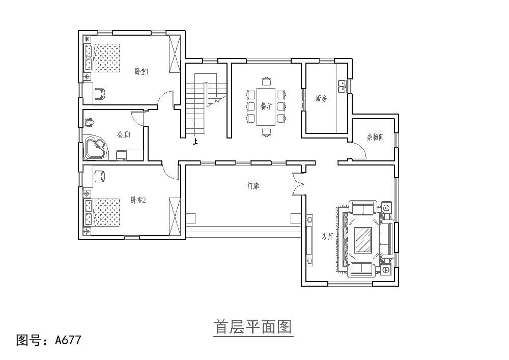 房屋平面cad图纸图片图片