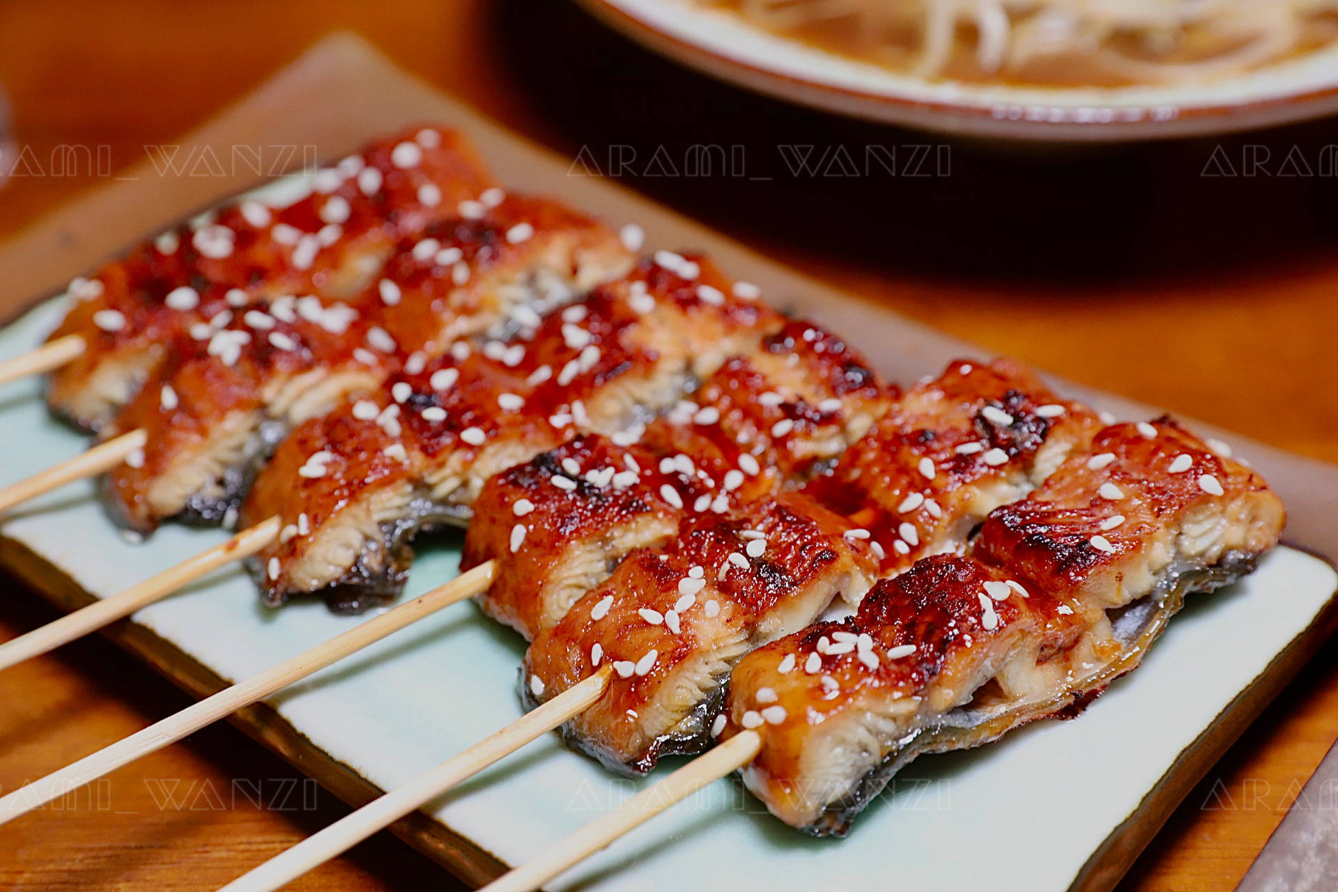 鳗鱼串也是每次吃日料必点的.