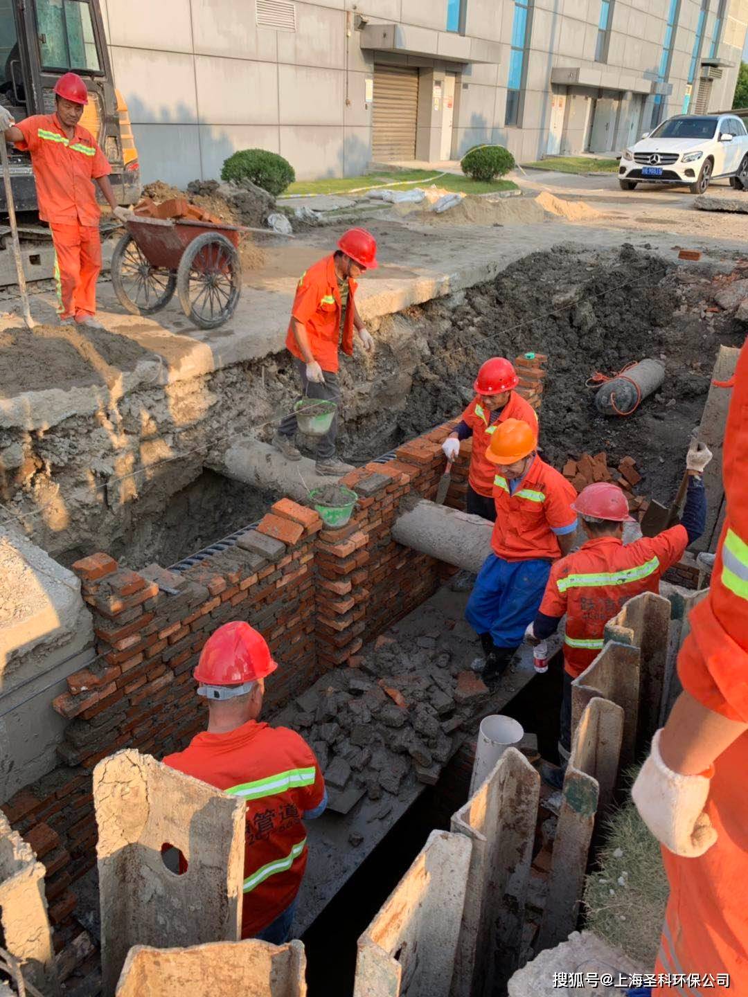 上海工廠排水管道改造 上海市政管道維修 上海老舊城區管網重排_施工