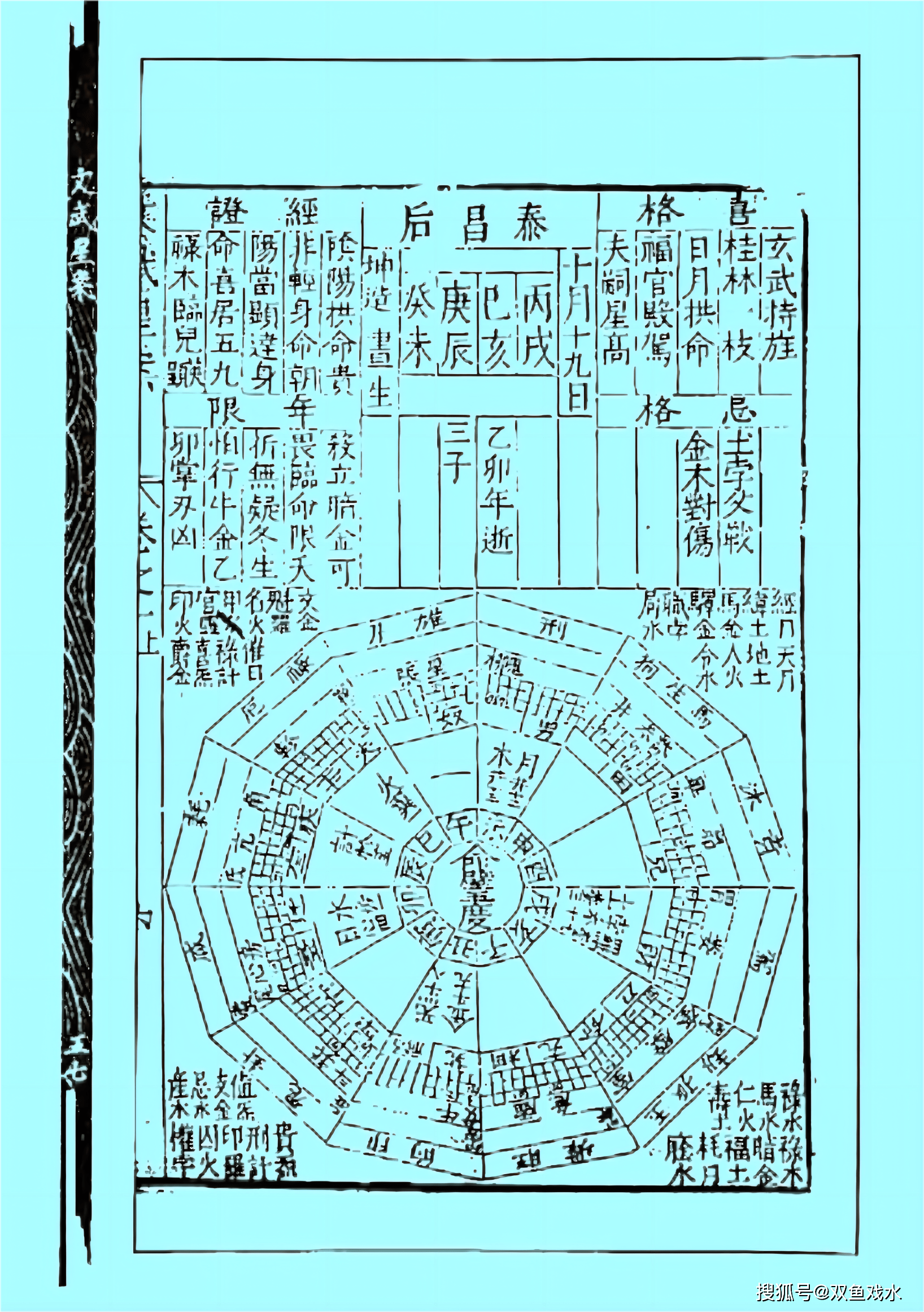 泰昌後立命壁宿五度分金,文武大人之位,月建填實之宮,生於亥月,而度主