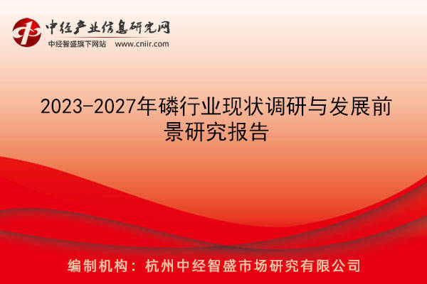 2023-2027年磷行業現狀調研與發展前景研究報告_我國_分析_化工