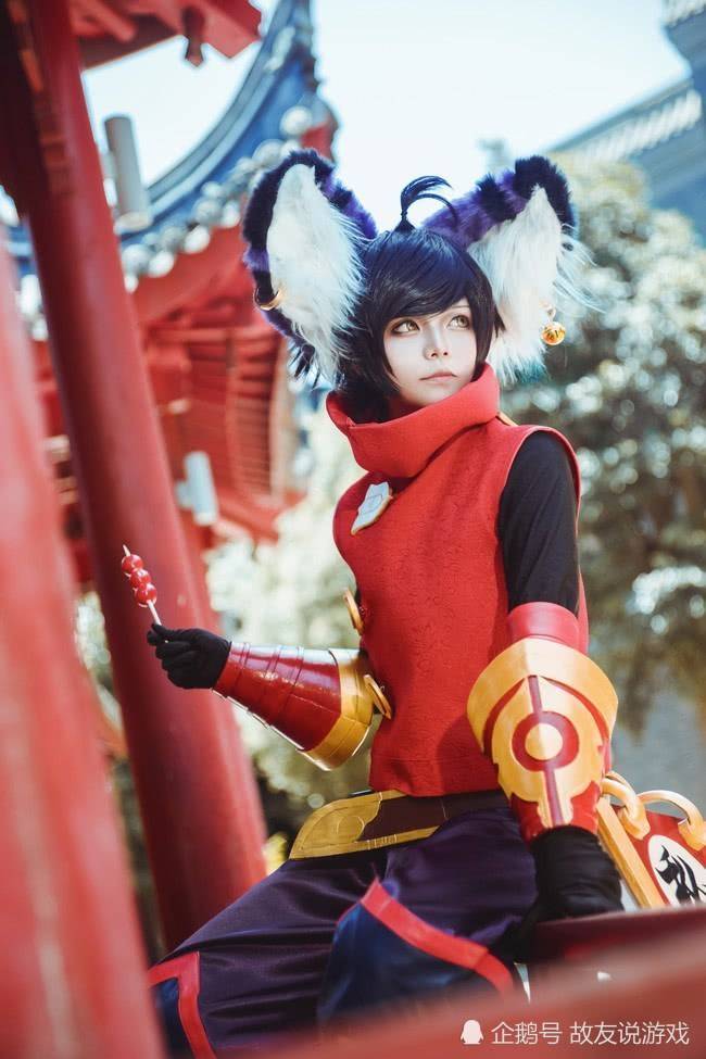 王者荣耀cos小正太还原李元芳元气爆棚英气满满大耳朵好想rua