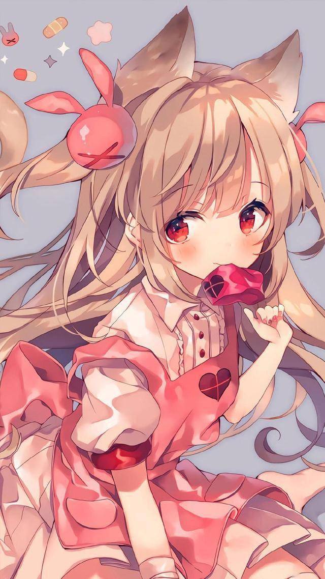 二次元可爱动漫美女插画高清手机壁纸分享