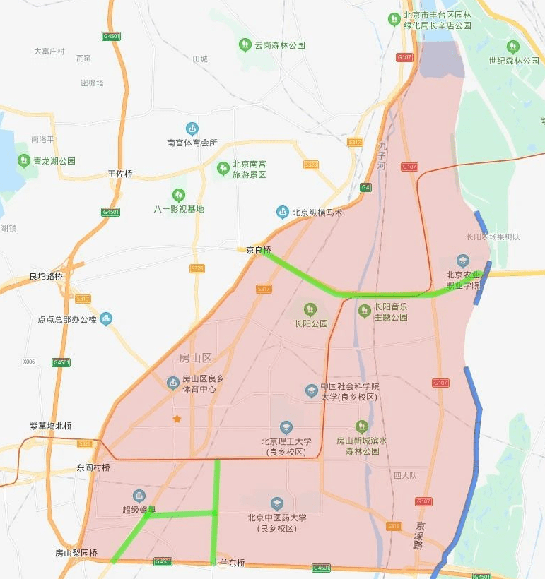 昌平货车禁行区域图图片