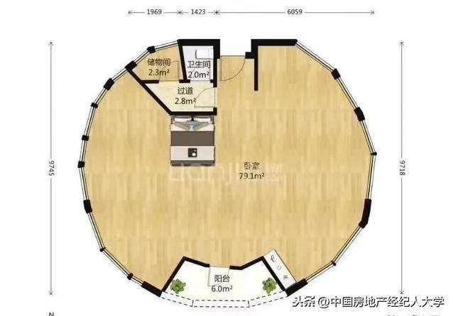 这个户型被称为"日不落户型"!想怎么东西南北通透怎么通透