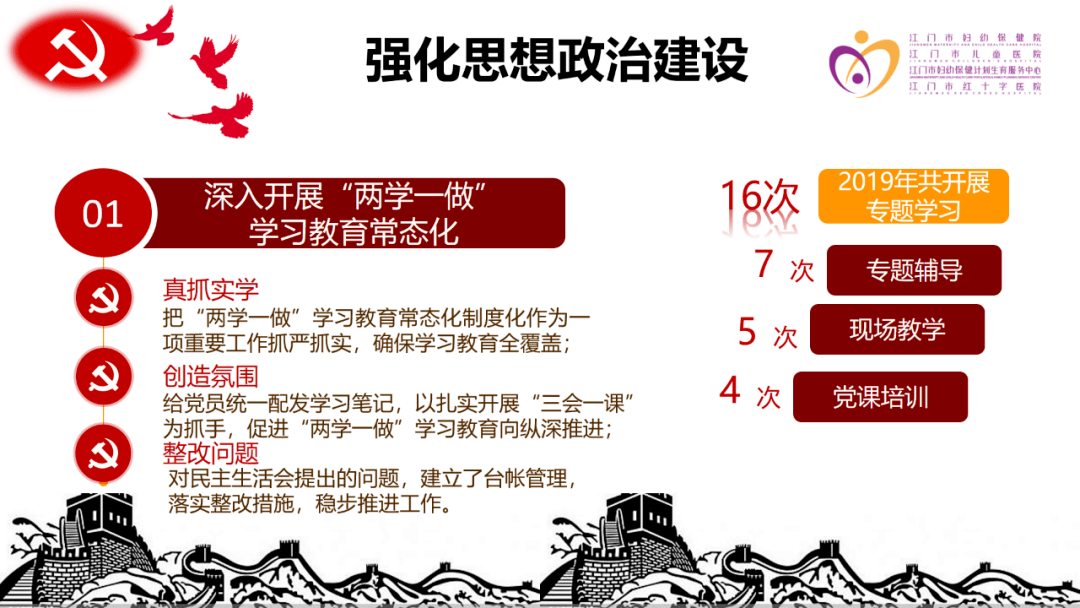 树立党的一切工作到支部的鲜明导向,注重把思想政治工作,从严教育管理