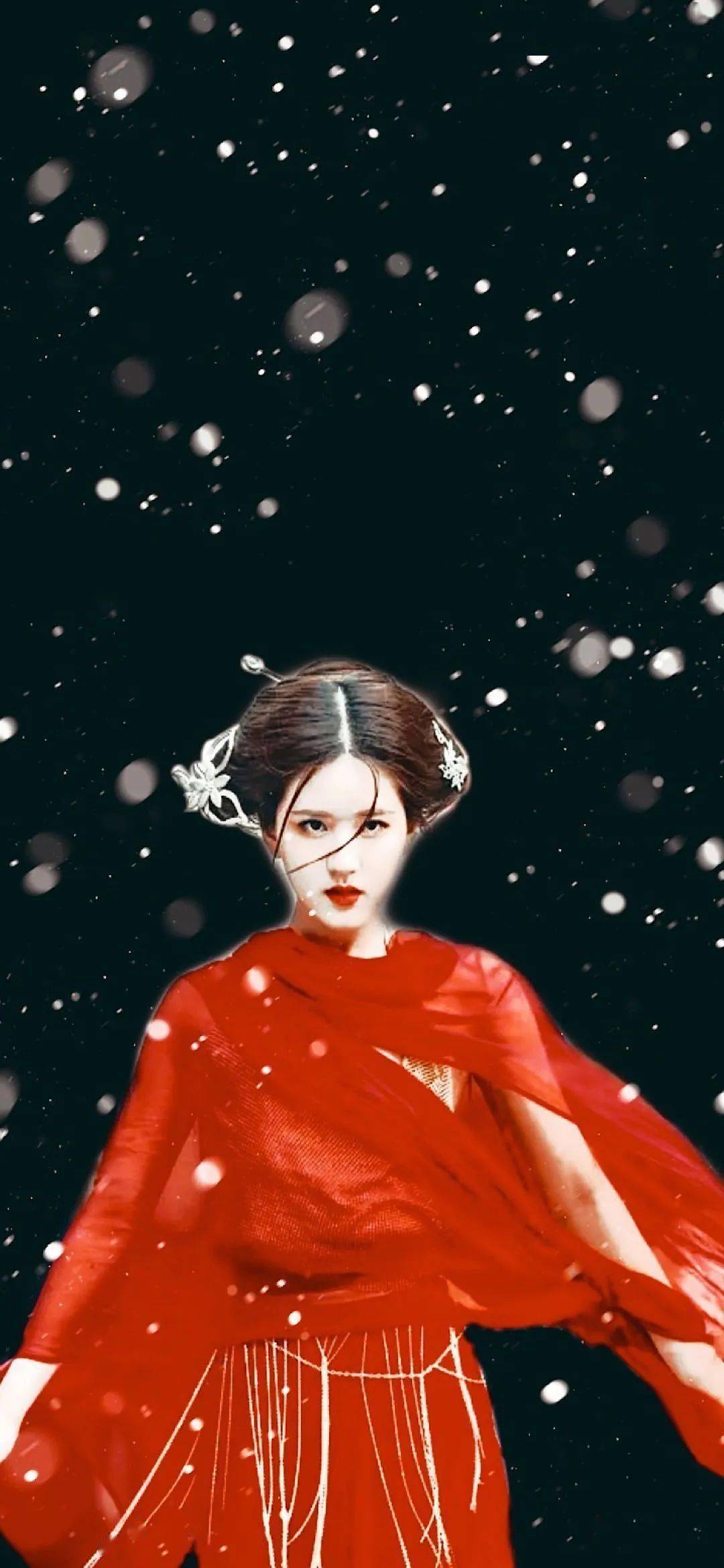 陈芊芊壁纸红衣服图片
