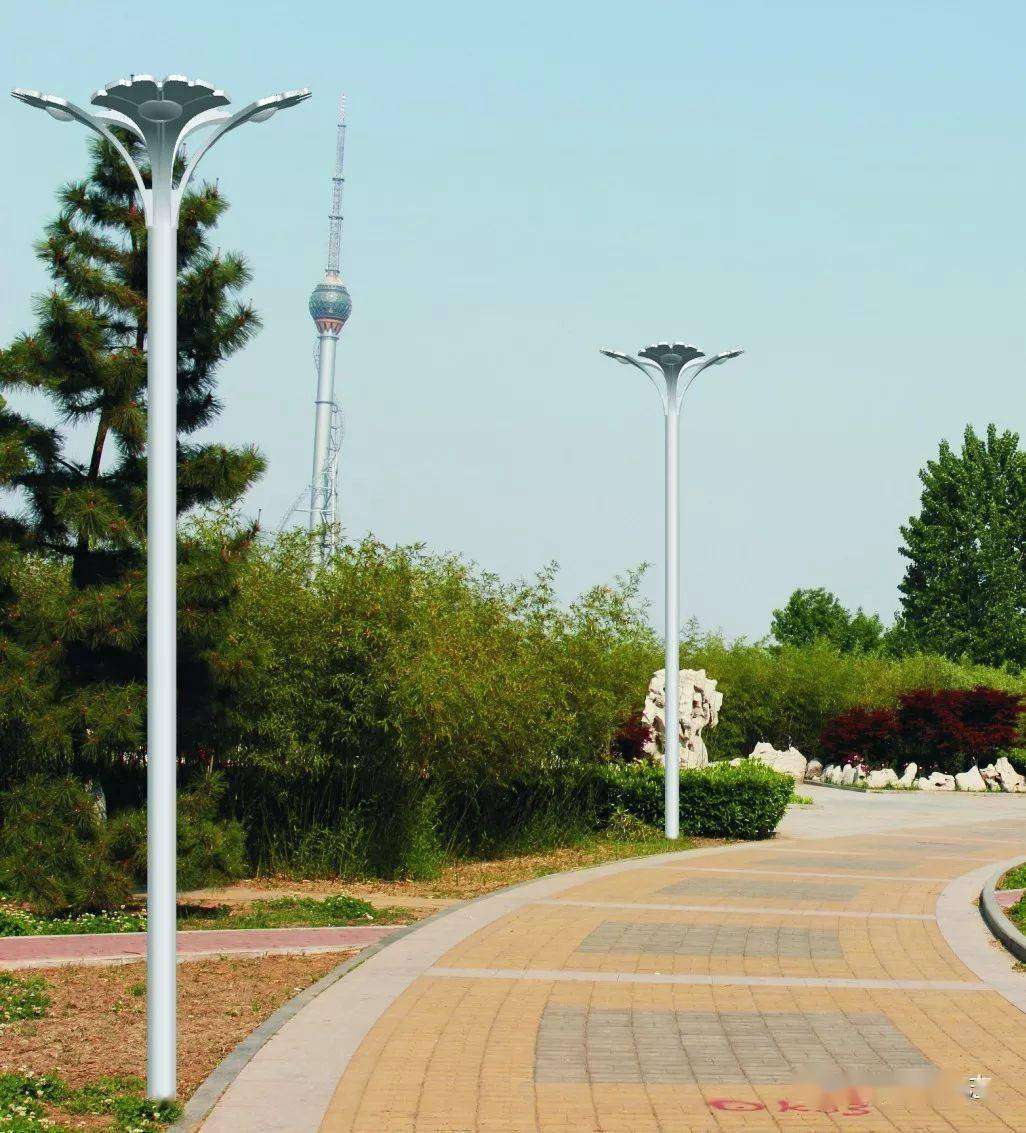 银杏led景观灯/路灯应用实景智能一体化led太阳能路灯一体化pc中华